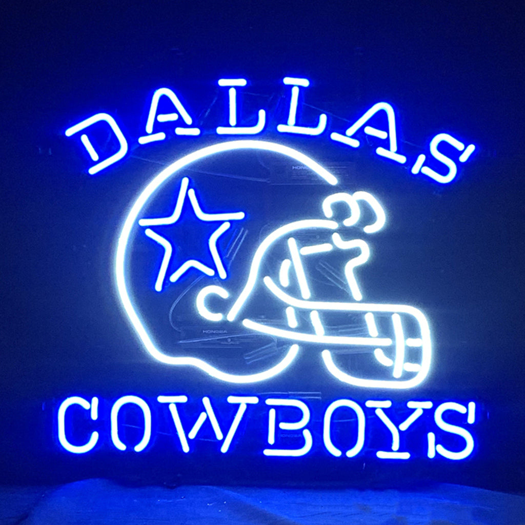 Dallas Cowboys with Helmet Neon Signs Light - ME830-  DRIVEN - 3