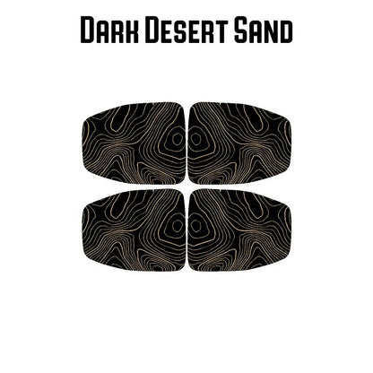 Topographic Map Interior Door Cup Overlays - 2018+ Wrangler JL / Gladiator JT - JLINTDRCUPTP-RR-JLINTDRCUPTP-DD-JLINTDRCUPTP-SB-JLINTDRCUPTP-392-JLINTDRCUPTP-MO-  DRIVEN - 5
