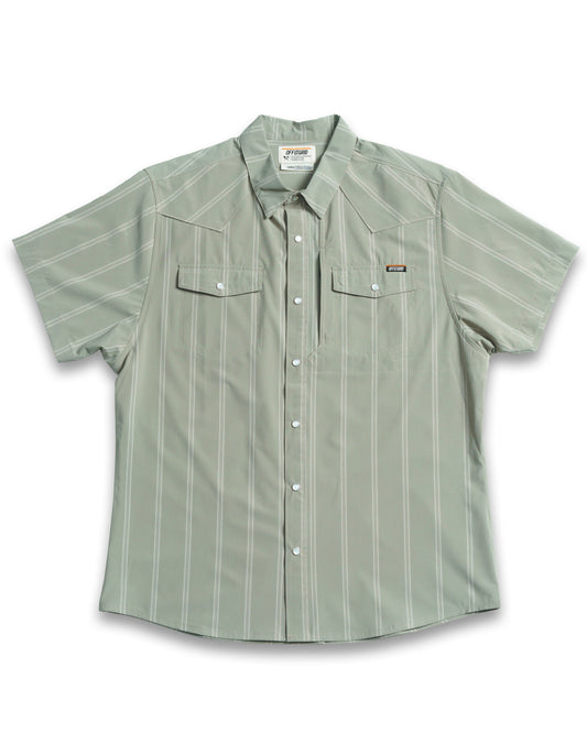 Daryll SS Shirt - Sage Green - OMWS125001SA01-OMWS125001SA02-OMWS125001SA03-OMWS125001SA04-OMWS125001SA05-  DRIVEN - 1