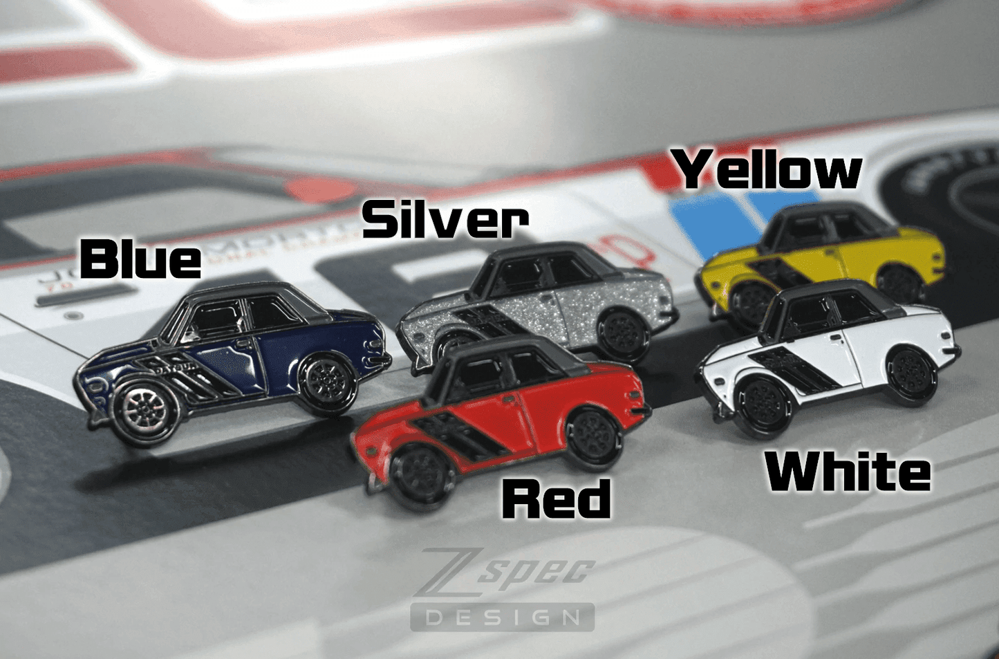 ZSPEC Datsun 510 "Daily Driver" Lapel / Hat Pin - ZSD-759147-ZSD-759154-ZSD-759161-ZSD-759178-ZSD-759185-  DRIVEN - 3