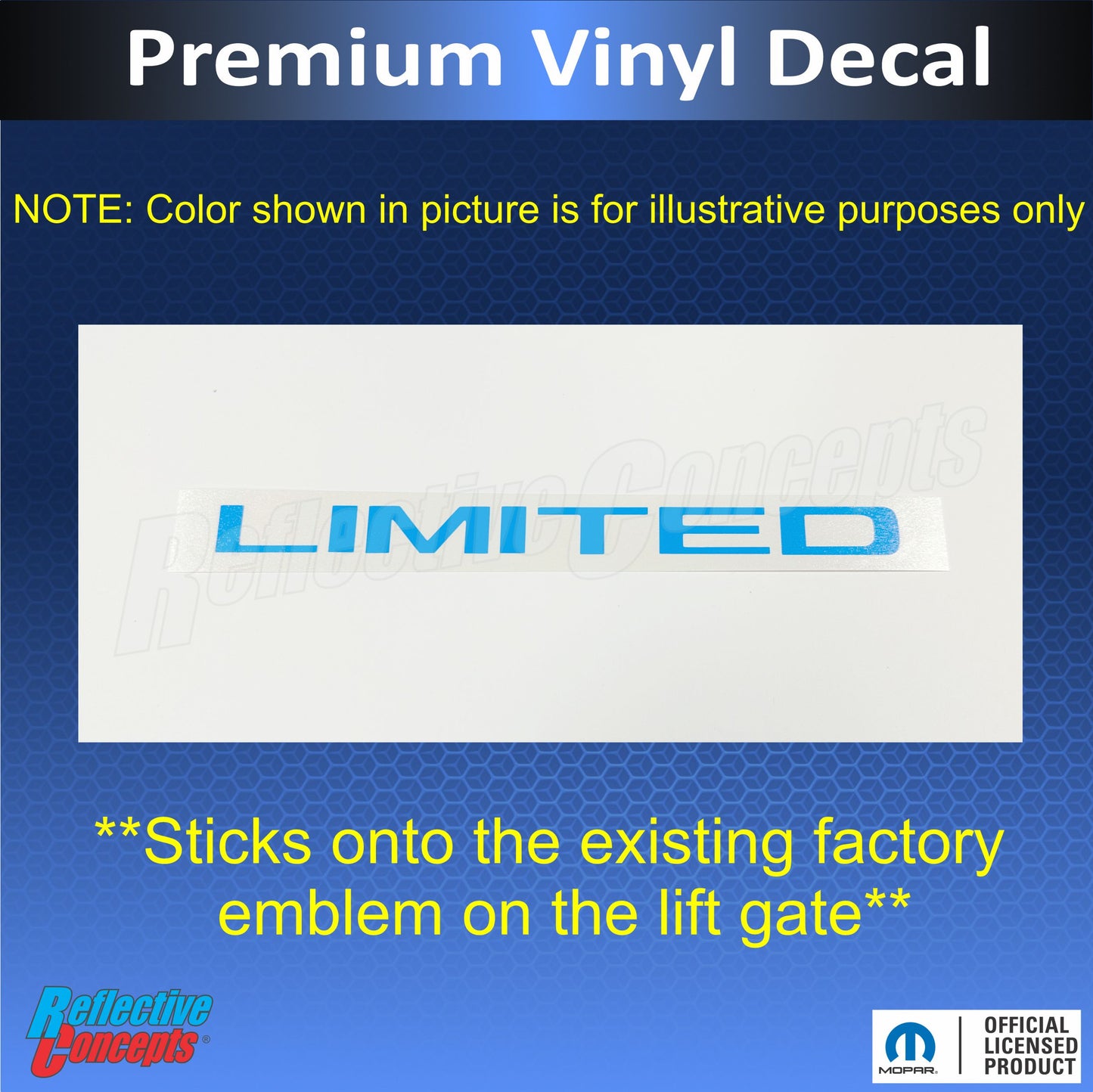 LIMITED Emblem Overlay Decal - 2015-2023 Renegade - Renegade:Limited-B-01-Renegade:Limited-B-02-Renegade:Limited-B-03-Renegade:Limited-B-04-Renegade:Limited-B-05-  DRIVEN - 3