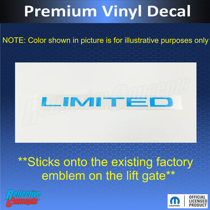 LIMITED Emblem Overlay Decal - 2015-2023 Renegade - Renegade:Limited-B-01-Renegade:Limited-B-02-Renegade:Limited-B-03-Renegade:Limited-B-04-Renegade:Limited-B-05-  DRIVEN - 3