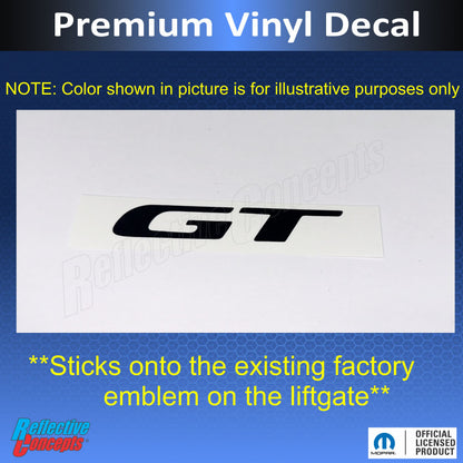 GT Emblem Overlay Decal - 2017-2026 Durango GT - Durango:GT-B-01-Durango:GT-B-02-Durango:GT-B-03-Durango:GT-B-04-Durango:GT-B-05-  DRIVEN - 3
