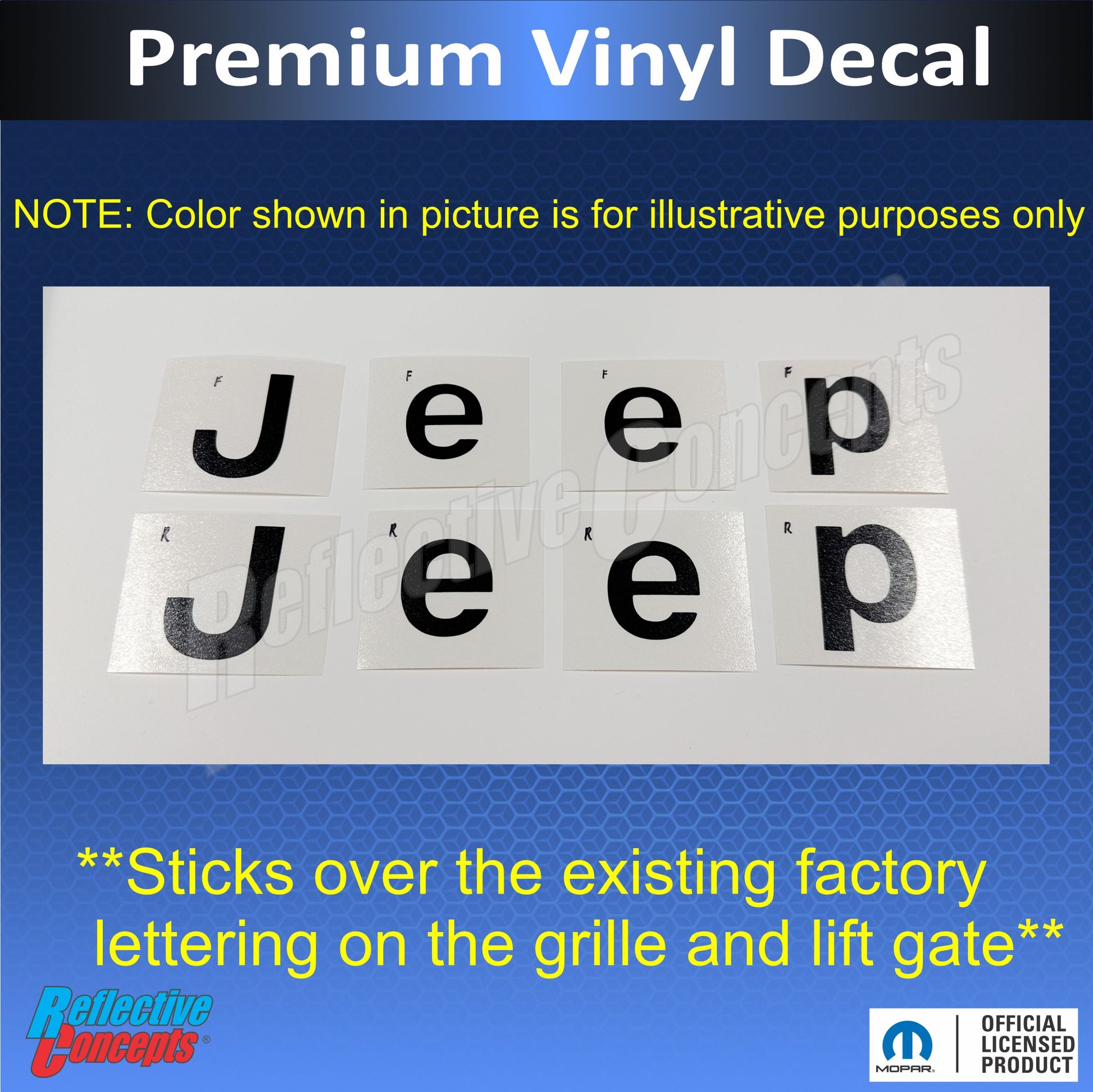 Jeep Emblem Overlay Decals   - Jeep Compass MP 2017-2026 - JeepCompass18:Jeep-B-01-JeepCompass18:Jeep-B-35-JeepCompass18:Jeep-B-69-JeepCompass18:Jeep-B-03-JeepCompass18:Jeep-B-37-  DRIVEN - 3