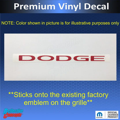 DODGE Grille Emblem Overlay Decal - 13-25 Durango - Durango1317:Dodge-G-01-Durango1317:Dodge-G-02-Durango1317:Dodge-G-03-Durango1317:Dodge-G-04-Durango1317:Dodge-G-05-  DRIVEN - 2