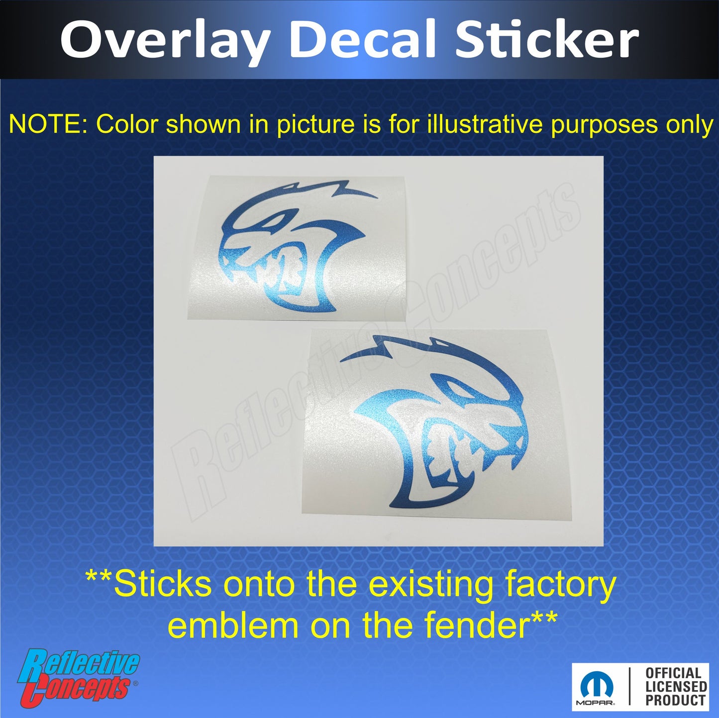 Hellcat Emblem Overlay Stickers (pair) - Durango SRT Hellcat - Durango:Hellcat-B-01-Durango:Hellcat-B-02-Durango:Hellcat-B-03-Durango:Hellcat-B-04-Durango:Hellcat-B-05-  DRIVEN - 2