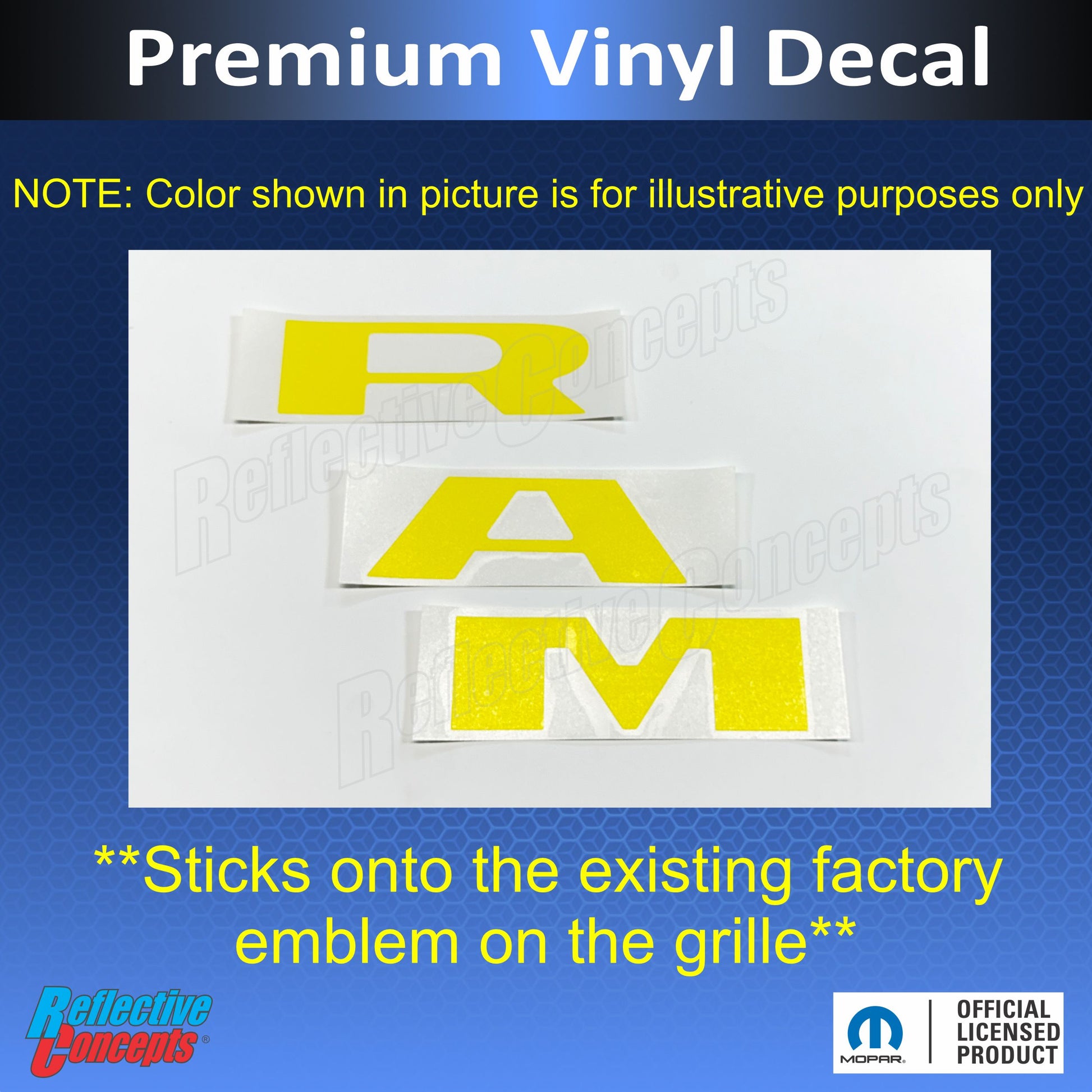RAM Grille Emblem Overlay Decal   - 2015-2018 Ram Rebel - Ram:REBEL15-Front-01-Ram:REBEL15-Front-03-Ram:REBEL15-Front-02-Ram:REBEL15-Front-04-Ram:REBEL15-Front-05-  DRIVEN - 3