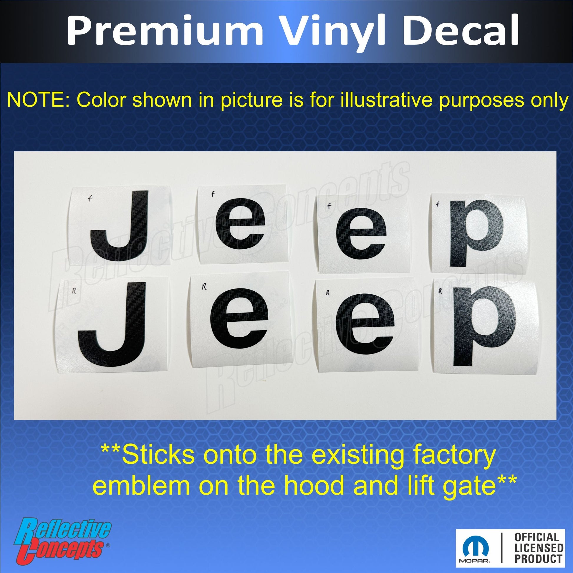 Jeep Emblem Overlay Decals   - 2005-2010 Grand Cherokee - JeepGC0510:Jeep-B-01-JeepGC0510:Jeep-B-35-JeepGC0510:Jeep-B-69-JeepGC0510:Jeep-B-03-JeepGC0510:Jeep-B-37-  DRIVEN - 3