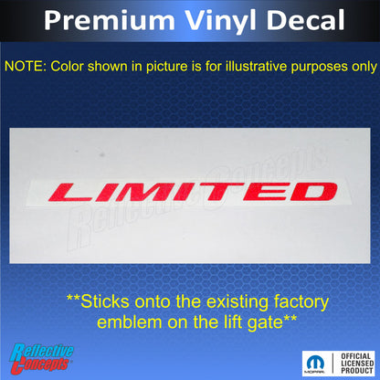 LIMITED Emblem Overlay Decal - 2014-2016 Durango - Durango1418:Limited-B-01-Durango1418:Limited-B-02-Durango1418:Limited-B-03-Durango1418:Limited-B-04-Durango1418:Limited-B-05-  DRIVEN - 3