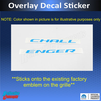CHALLENGER Grille Emblem Overlay Decal - 2015-2023 Challenger - Challenger-G-01-Challenger-G-02-Challenger-G-03-Challenger-G-04-Challenger-G-05-  DRIVEN - 2