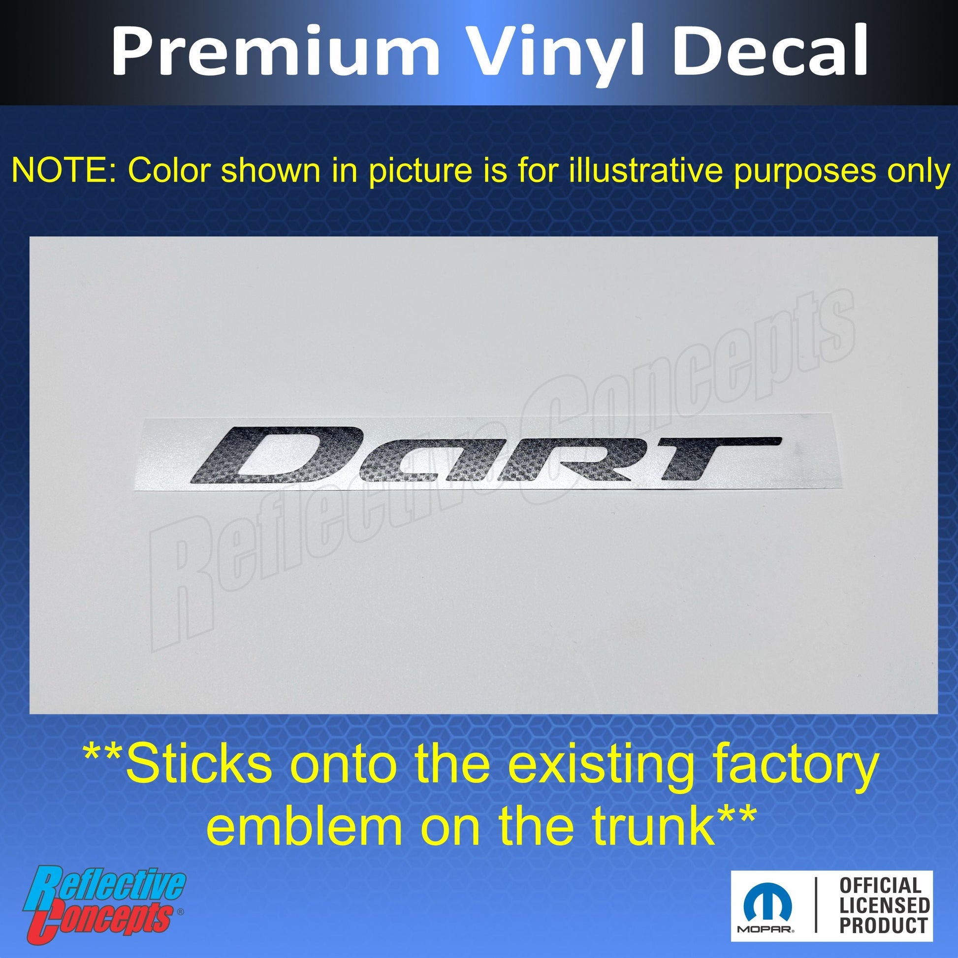 DART Emblem Overlay Decal - Dart:Dart-B-01-Dart:Dart-B-02-Dart:Dart-B-03-Dart:Dart-B-04-Dart:Dart-B-05-  DRIVEN - 3