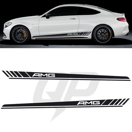 Mercedes Benz 2015-2021 C63 AMG Racing Side Stripe Decal - sku-51209894068356-sku-51209894101124-sku-51209894133892-sku-51209894166660-sku-51209894199428-  DRIVEN - 1
