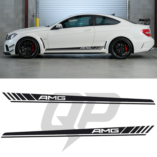 Mercedes Benz C63 AMG w204 Racing Side Stripe Decal - sku-51209912549508-sku-51209912582276-sku-51209912615044-sku-51209912647812-sku-51209912680580-  DRIVEN - 1