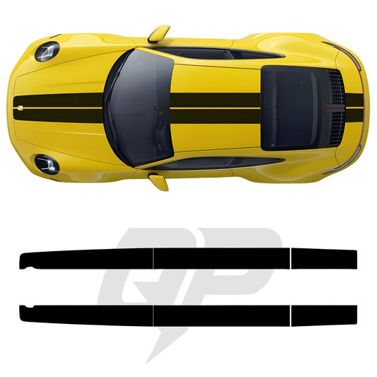 992 Turbo S Center Stripe Decal - sku-51240967798916-sku-51240967831684-sku-51240967864452-sku-51240967897220-sku-51240967929988-  DRIVEN - 1