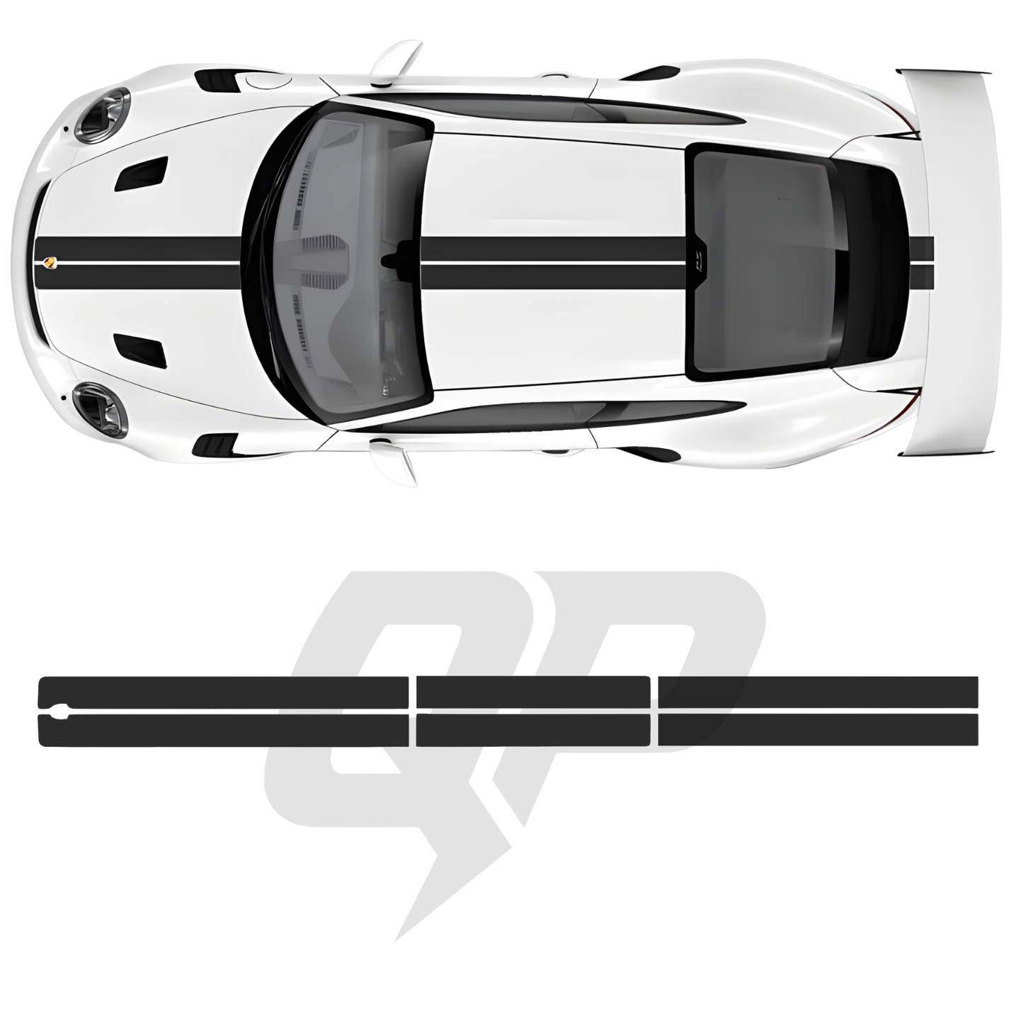 991 Center Stripe Decal - sku-51240969601156-sku-51240969633924-sku-51240969666692-sku-51240969699460-sku-51240969732228-  DRIVEN - 1