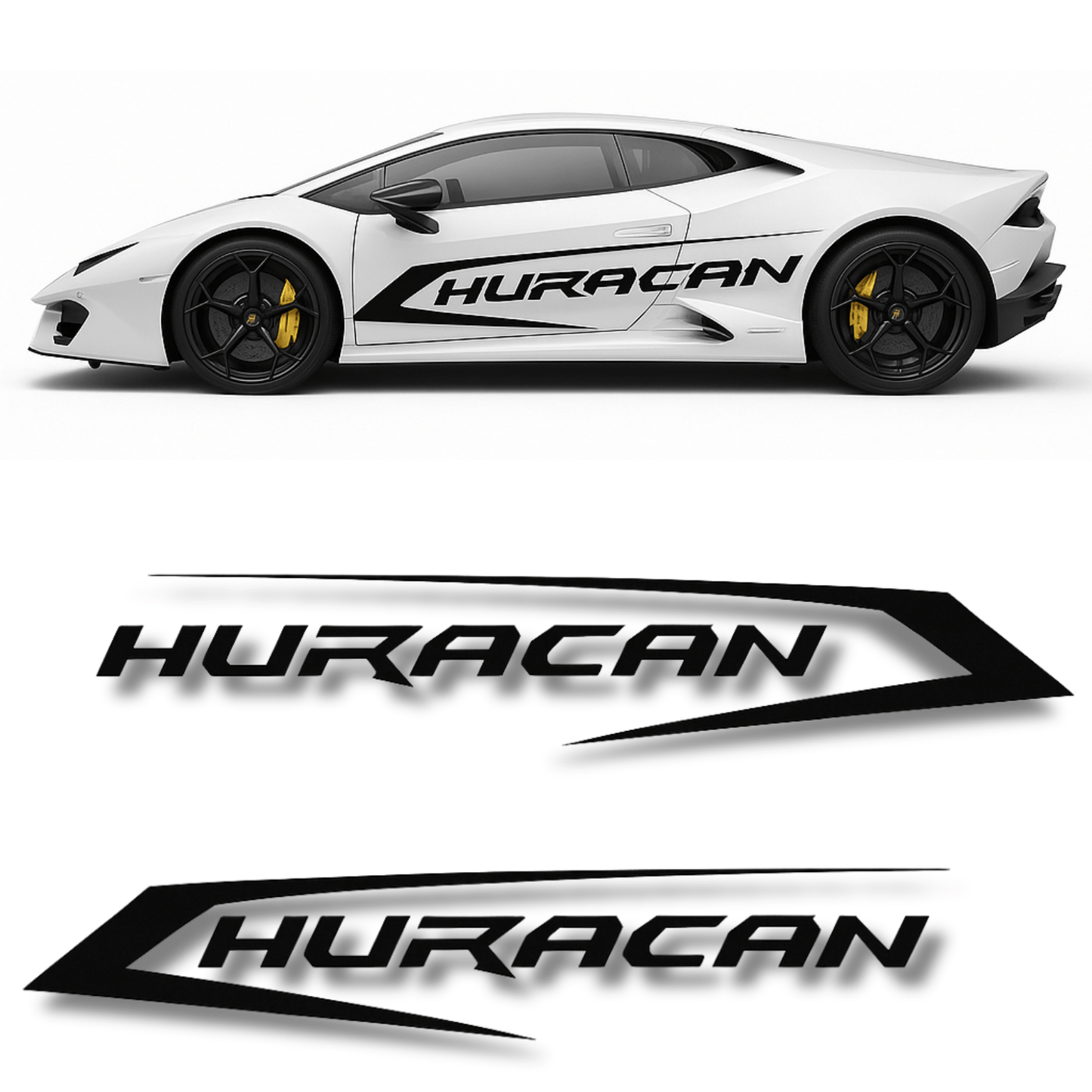 Lamborghini Huracán Side Decal Kit - sku-50886341394564-sku-50886341427332-sku-50886347915396-sku-50886347948164-  DRIVEN - 2