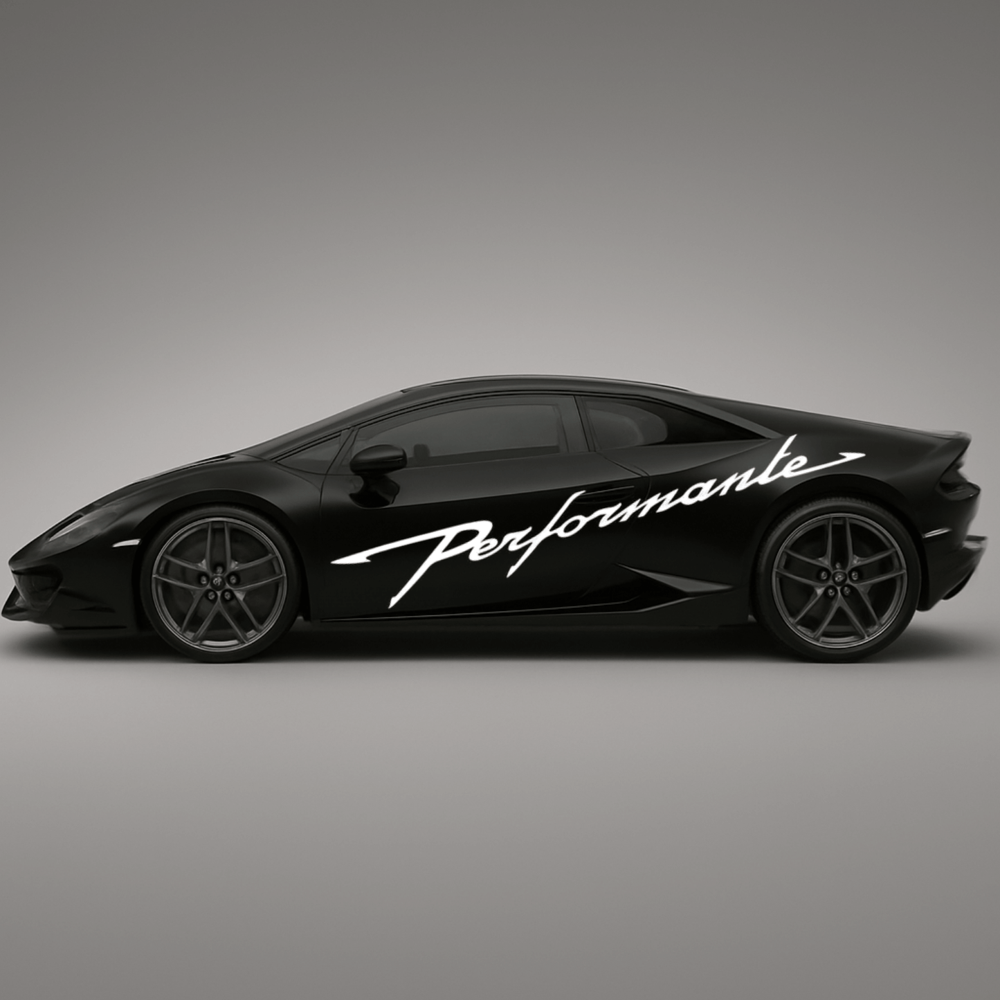 Lamborghini Huracán Performante Side Stripe 80" Decal – Bold Script Graphic - sku-50889588211844-sku-50889588244612-  DRIVEN - 1