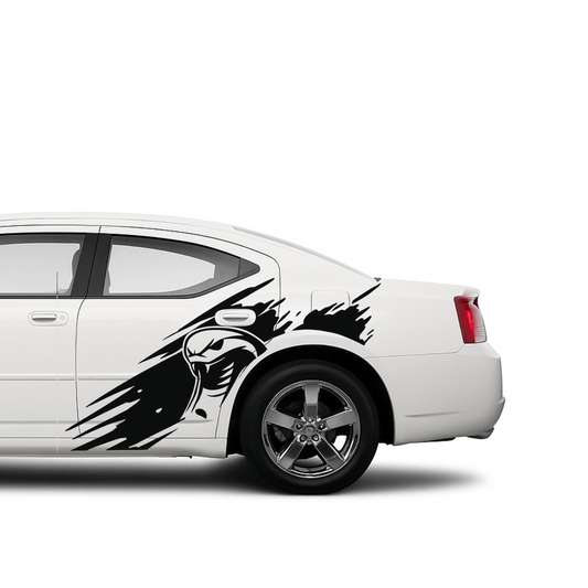 Cobra head side graphics, decals compatible with Dodge Charger 2006-2010 - sku-50902038020228-sku-50902038446212-  DRIVEN - 1