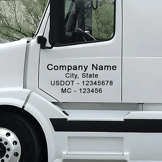 Custom US DOT Vinyl Decal – USDOT Number Truck & Fleet Sticker (FMCSA Compliant) - sku-50951282393220-sku-50951282425988-sku-50951282458756-sku-50951282491524-sku-50951282524292-  DRIVEN - 1