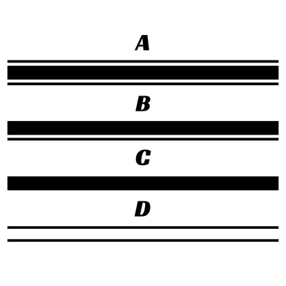 Universal 3" Roof Stripe Kit | Premium Vinyl Racing Stripes - sku-51414425370756-sku-51414425403524-sku-51414425436292-sku-51414425469060-sku-51421955457156-  DRIVEN - 2