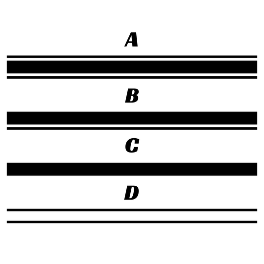 Universal 3" Roof Stripe Kit | Premium Vinyl Racing Stripes - sku-51414425370756-sku-51414425403524-sku-51414425436292-sku-51414425469060-sku-51421955457156-  DRIVEN - 2