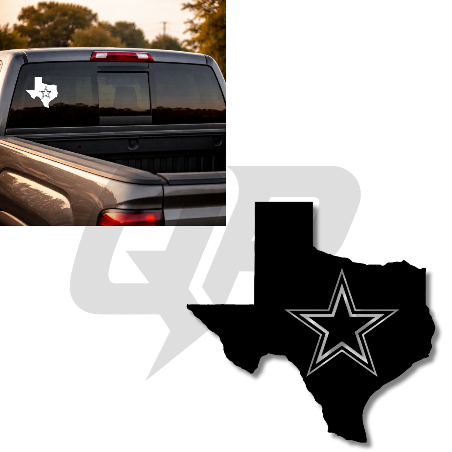 Dallas Cowboys Texas Shaped Decal | Premium Vinyl State Logo Sticker - sku-51418925465732-sku-51418925498500-sku-51418925531268-sku-51418925564036-sku-51418925596804-  DRIVEN - 1