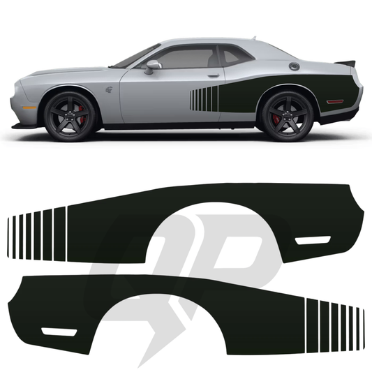 Billboard Racing Stripes Fits Dodge Challenger 2015-2023 - sku-51438255112324-sku-51438255145092-sku-51438255177860-sku-51438255210628-sku-51438255243396-  DRIVEN - 1