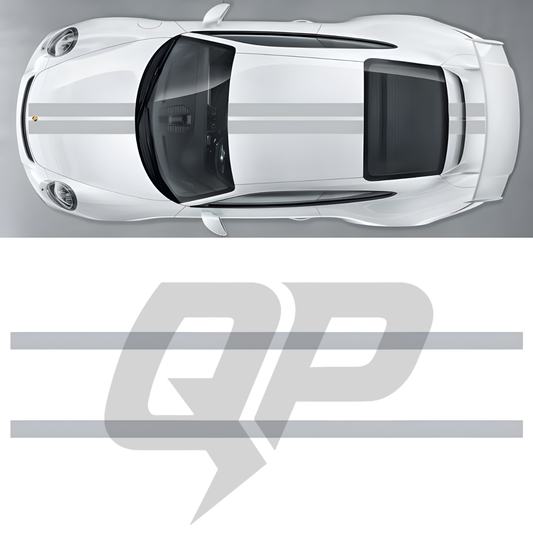 Sport Classic Center Stripe for 991 – Premium Vinyl Decal Kit - sku-51482392264836-sku-51482392297604-sku-51482392330372-sku-51482392363140-sku-51482392395908-  DRIVEN - 1