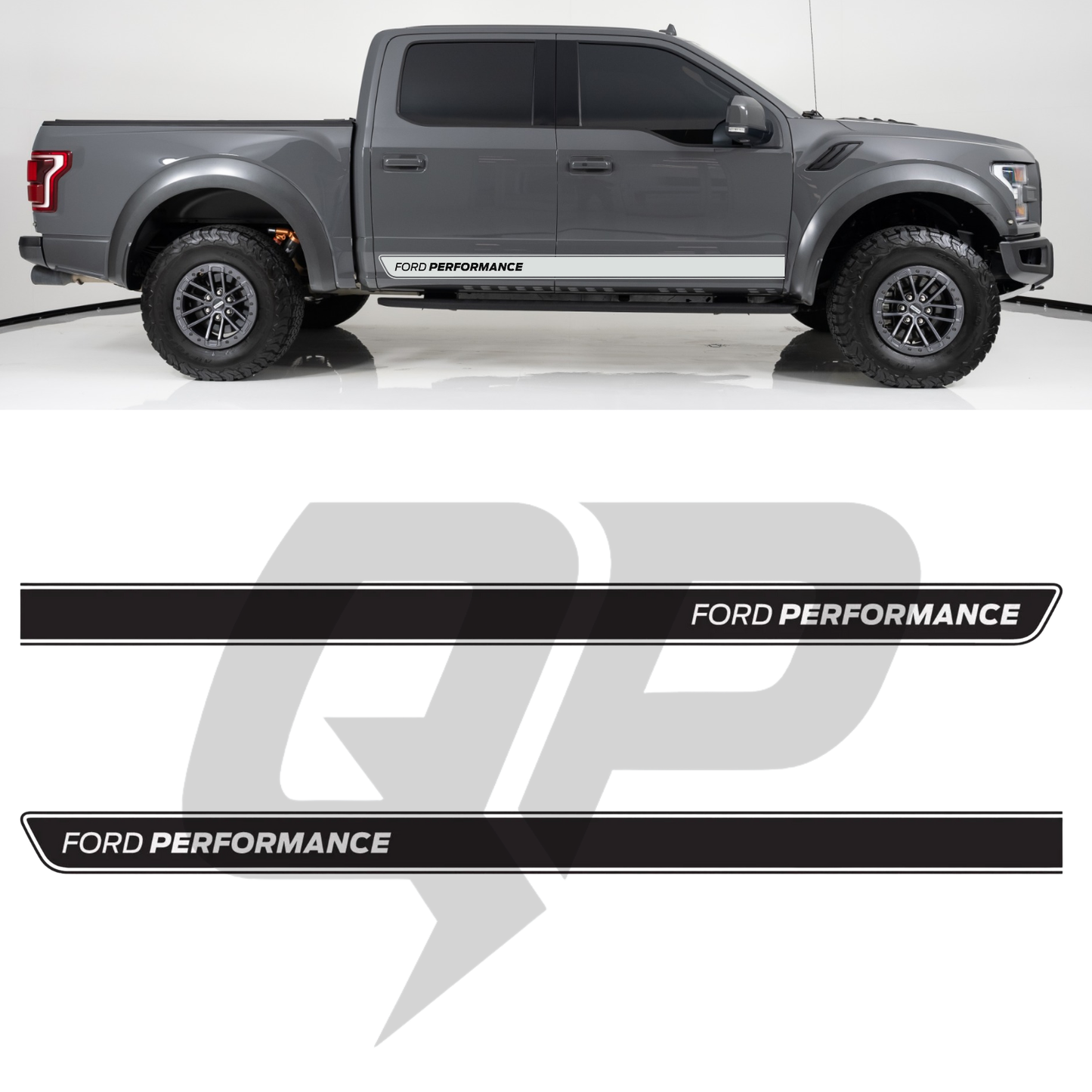 Ford Raptor Ford Performance Side Decals Set - Premium Vinyl Graphics - sku-51524777181316-sku-51524777214084-sku-51524777246852-sku-51524777279620-sku-51524777312388-  DRIVEN - 1