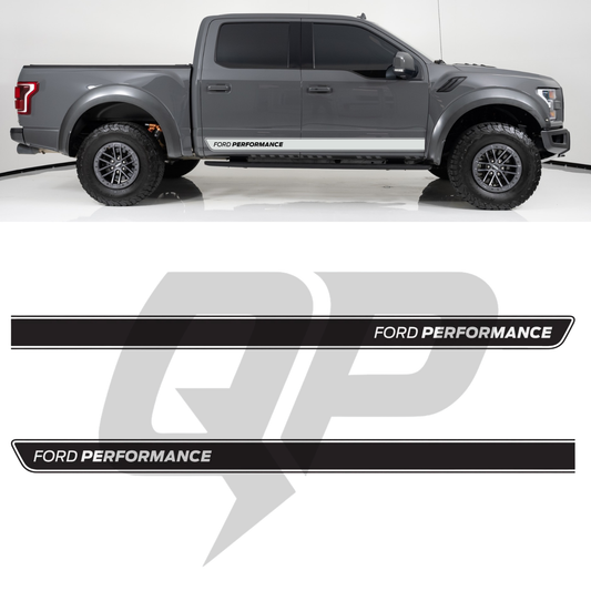 Ford Raptor Ford Performance Side Decals Set - Premium Vinyl Graphics - sku-51524777181316-sku-51524777214084-sku-51524777246852-sku-51524777279620-sku-51524777312388-  DRIVEN - 1