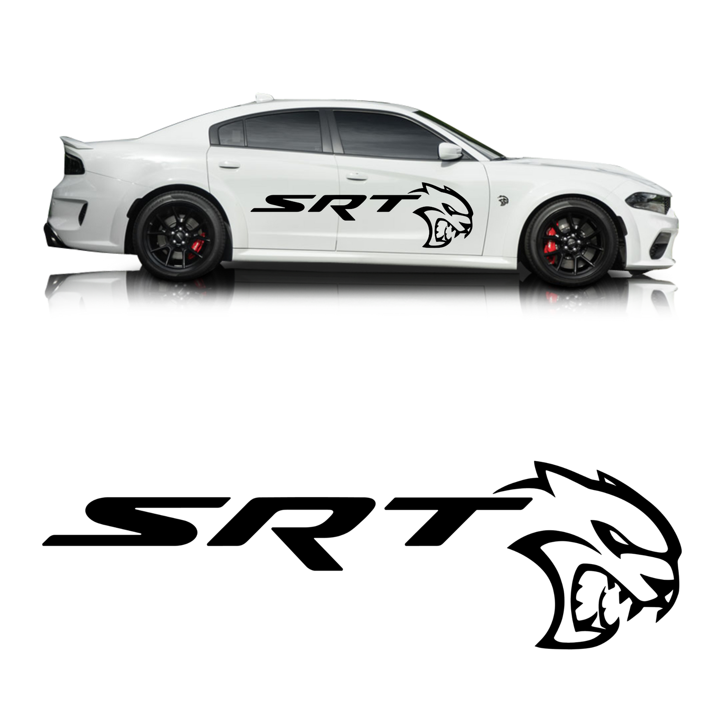 Dodge Hellcat SRT Demon Logo Vinyl Decal - sku-41744672882820-sku-41871742664836-sku-41871742697604-sku-41871742730372-  DRIVEN - 1