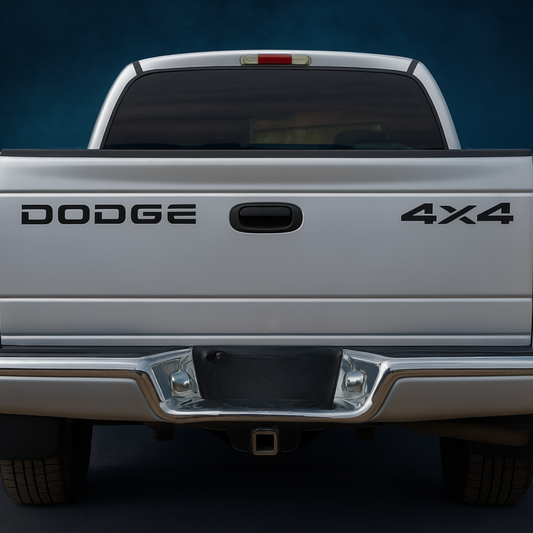 Dodge Tailgate Letter Decals | 1994-2002 Ram 1500 2500 3500 | Premium Vinyl - sku-44814184611972-sku-44814184644740-  DRIVEN - 1