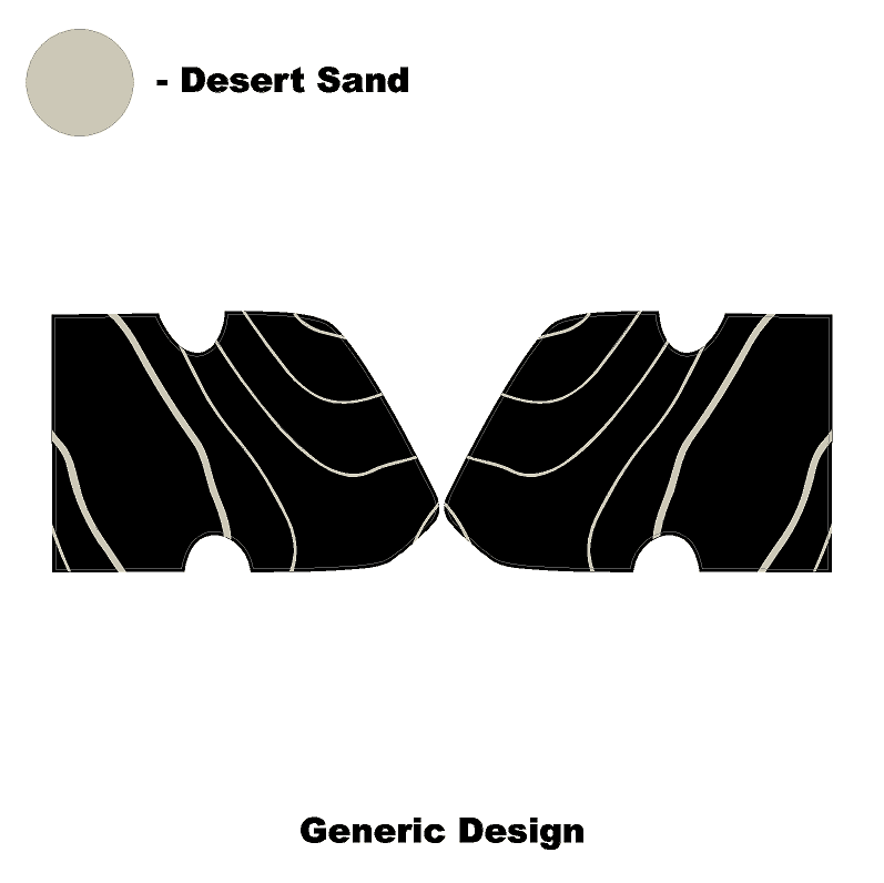 Interior Door Cup Protector Kit - 2021+ Bronco - 21BRNINTDRCUP-TPAMBL-21BRNINTDRCUP-TPA51L-21BRNINTDRCUP-TPAZL-21BRNINTDRCUP-TPCGL-21BRNINTDRCUP-TPCBNL-  DRIVEN - 23