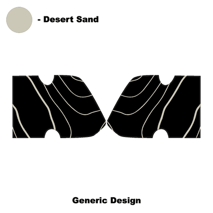 Interior Door Cup Protector Kit - 2021+ Bronco - 21BRNINTDRCUP-TPAMBL-21BRNINTDRCUP-TPA51L-21BRNINTDRCUP-TPAZL-21BRNINTDRCUP-TPCGL-21BRNINTDRCUP-TPCBNL-  DRIVEN - 23