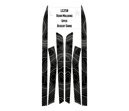 Topographic Rear Trim Overlays (6pcs) - 2024+ Land Cruiser / GX 550 - 24LC250RTRIM6PC-WH-24LC250RTRIM6PC-ARG-24LC250RTRIM6PC-CBNG-24LC250RTRIM6PC-CG-24LC250RTRIM6PC-DS-  DRIVEN - 11