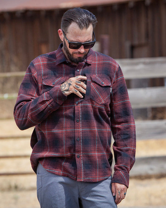 Destroyer Flannel - Black - OMWL321014BL01-OMWL321014BL02-OMWL321014BL03-OMWL321014BL04-OMWL321014BL05-  DRIVEN - 2