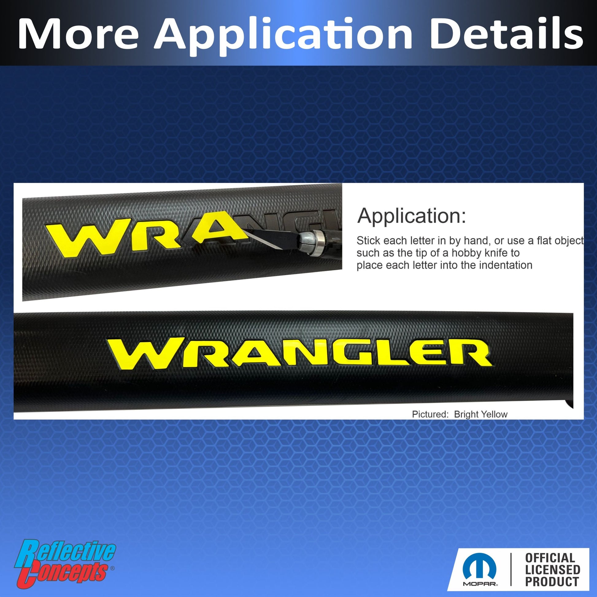 WRANGLER Grab Bar Inlay Sticker -  2018-2024 Wrangler JL/JLU - sku-46304325763259-sku-46304325796027-sku-46304325828795-sku-46304325861563-sku-46304325894331-  DRIVEN - 4
