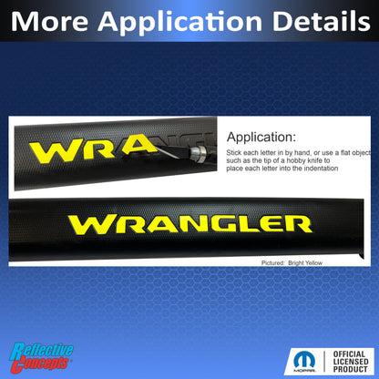 WRANGLER Grab Bar Inlay Sticker -  2018-2024 Wrangler JL/JLU - sku-46304325763259-sku-46304325796027-sku-46304325828795-sku-46304325861563-sku-46304325894331-  DRIVEN - 4