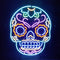 Dia De Los Muertos Hanuted Skull Death Mask Neon Signs