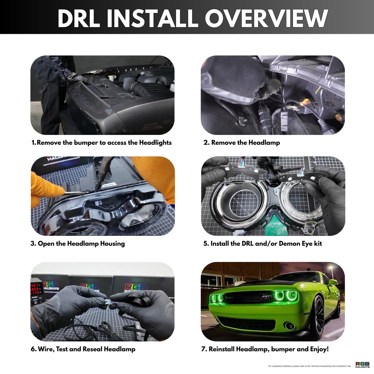 Dodge Challenger RGBW DRL Boards (2015-2024) - E7 | A12 | P2   - BX1-E7 | C15 | A12 | P2   - BX3-E7 | E1 | A12 | P2   - BX3-E7 | E1 | C15 | A12 | P2   - BX4-  DRIVEN - 13