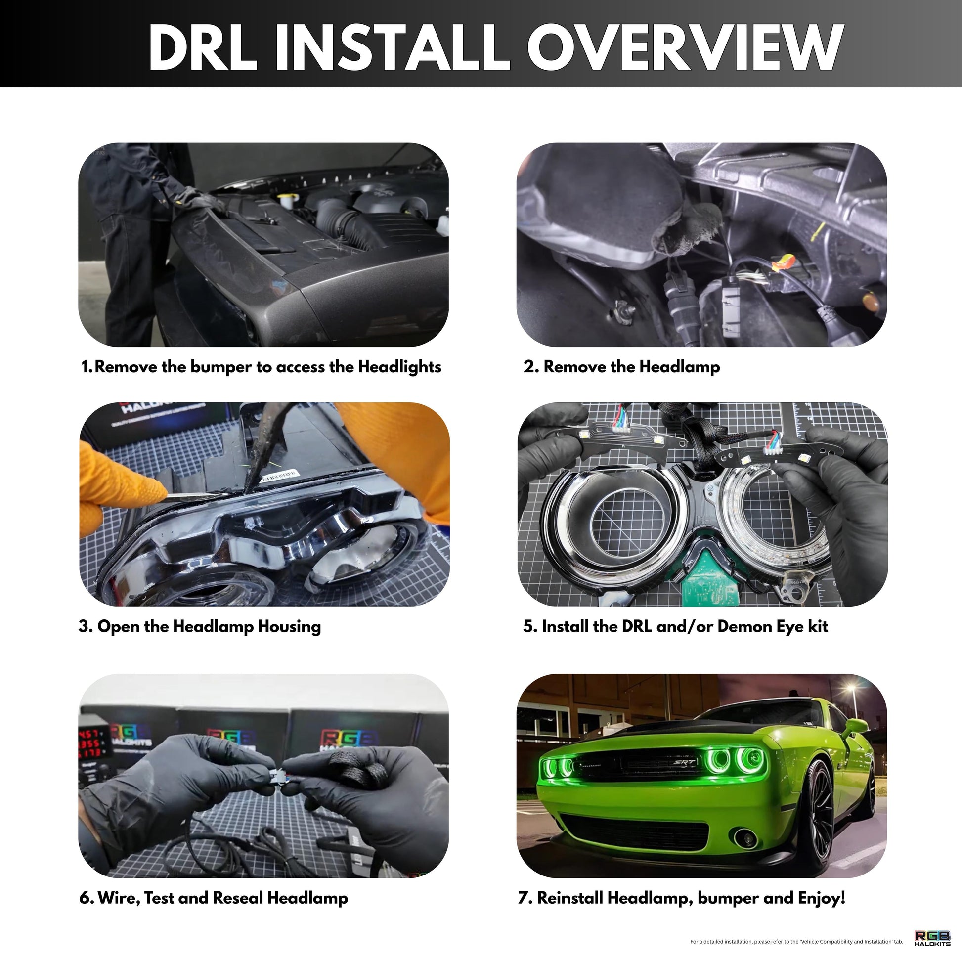 Dodge Challenger RGBW DRL Boards (2015-2024) - E7 | A12 | P2   - BX1-E7 | C15 | A12 | P2   - BX3-E7 | E1 | A12 | P2   - BX3-E7 | E1 | C15 | A12 | P2   - BX4-  DRIVEN - 13