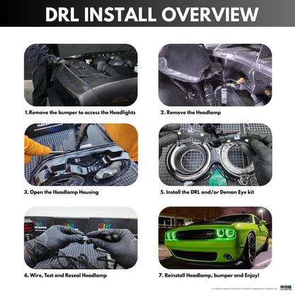 Dodge Challenger RGBW DRL Boards (2015-2024) - E7 | A12 | P2   - BX1-E7 | C15 | A12 | P2   - BX3-E7 | E1 | A12 | P2   - BX3-E7 | E1 | C15 | A12 | P2   - BX4-  DRIVEN - 13