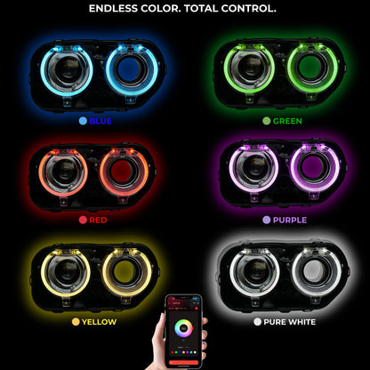 Dodge Challenger RGBW DRL Boards (2015-2024) - E7 | A12 | P2   - BX1-E7 | C15 | A12 | P2   - BX3-E7 | E1 | A12 | P2   - BX3-E7 | E1 | C15 | A12 | P2   - BX4-  DRIVEN - 4