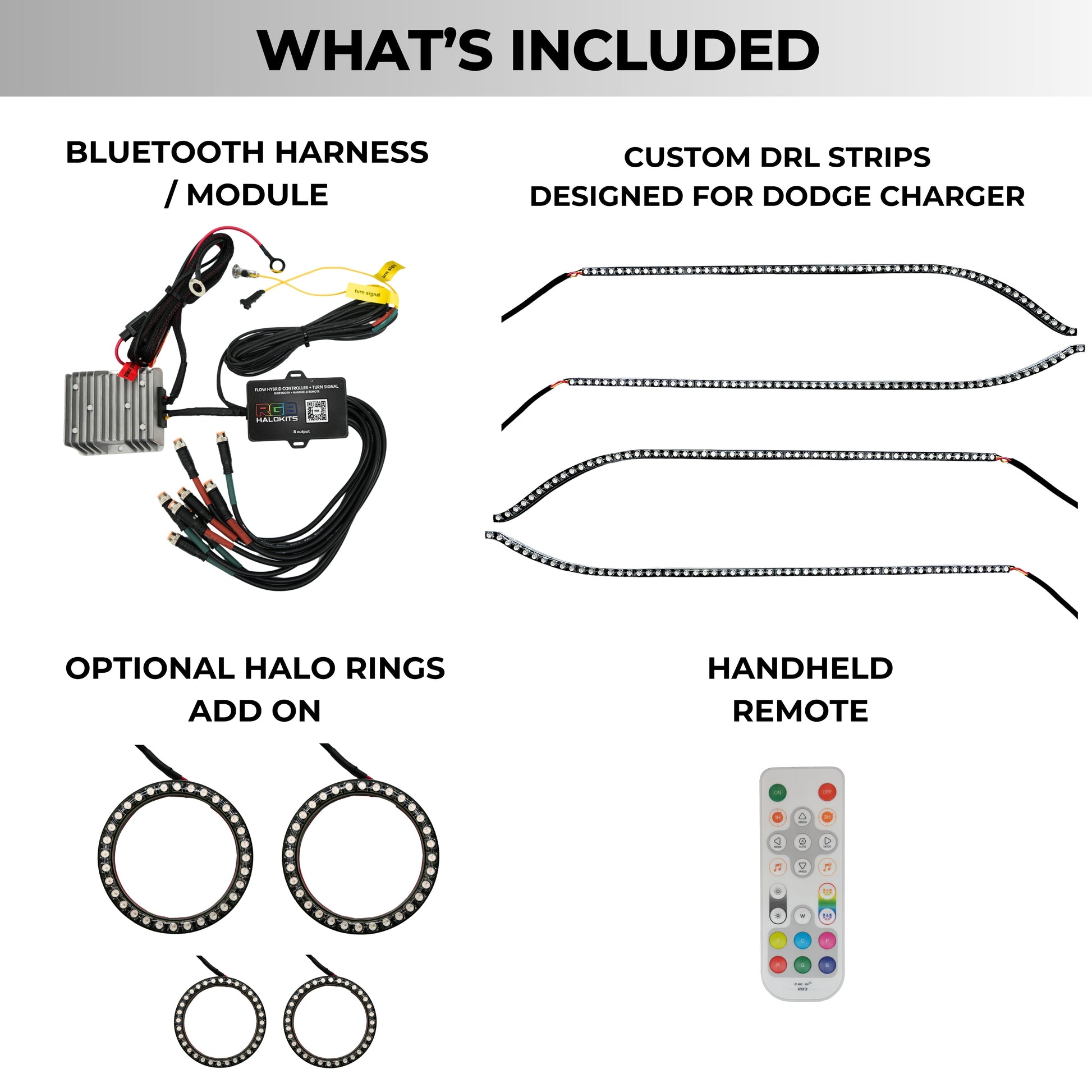 Dodge Charger Flow Series DRL Boards (2015-2024) - E18 | A21 | P2   - BX12-E18 | B10 | A23 | A21 | P2   - BX12-E18 | D17 | A23 | A21 | P2   - BX12-E18 | D14 | A23 | A21 | P2   - BX12-E18 | B13 | A21 | P2   - BX12-  DRIVEN - 12