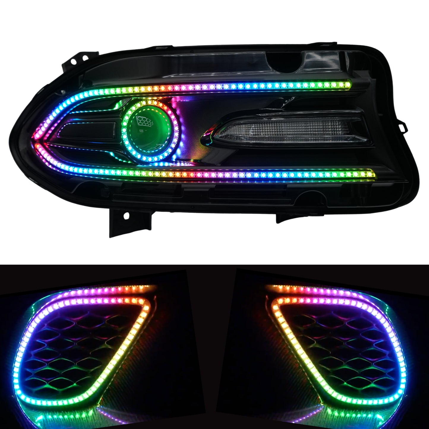 Dodge Charger Flow Series DRL Boards (2015-2024) - E18 | A21 | P2   - BX12-E18 | B10 | A23 | A21 | P2   - BX12-E18 | D17 | A23 | A21 | P2   - BX12-E18 | D14 | A23 | A21 | P2   - BX12-E18 | B13 | A21 | P2   - BX12-  DRIVEN - 16