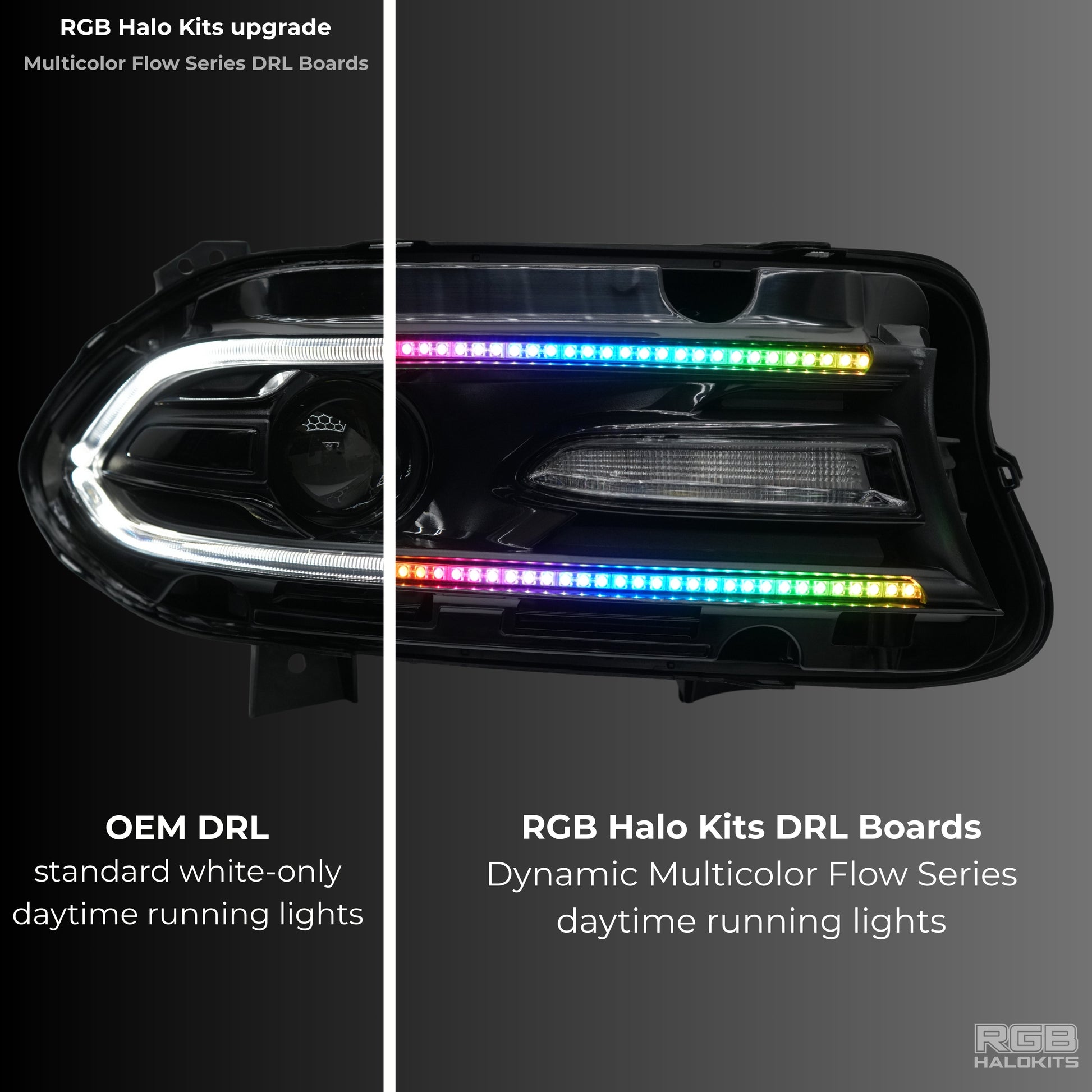 Dodge Charger Flow Series DRL Boards (2015-2024) - E18 | A21 | P2   - BX12-E18 | B10 | A23 | A21 | P2   - BX12-E18 | D17 | A23 | A21 | P2   - BX12-E18 | D14 | A23 | A21 | P2   - BX12-E18 | B13 | A21 | P2   - BX12-  DRIVEN - 3