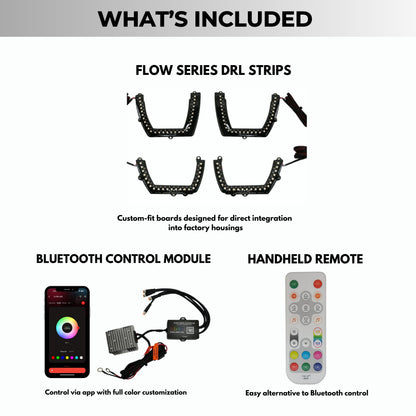 Dodge Charger Flow Series DRL Boards (for 2011-2014 Spec-D Headlights) - F19 | A20 | P2 -BX1-  DRIVEN - 13