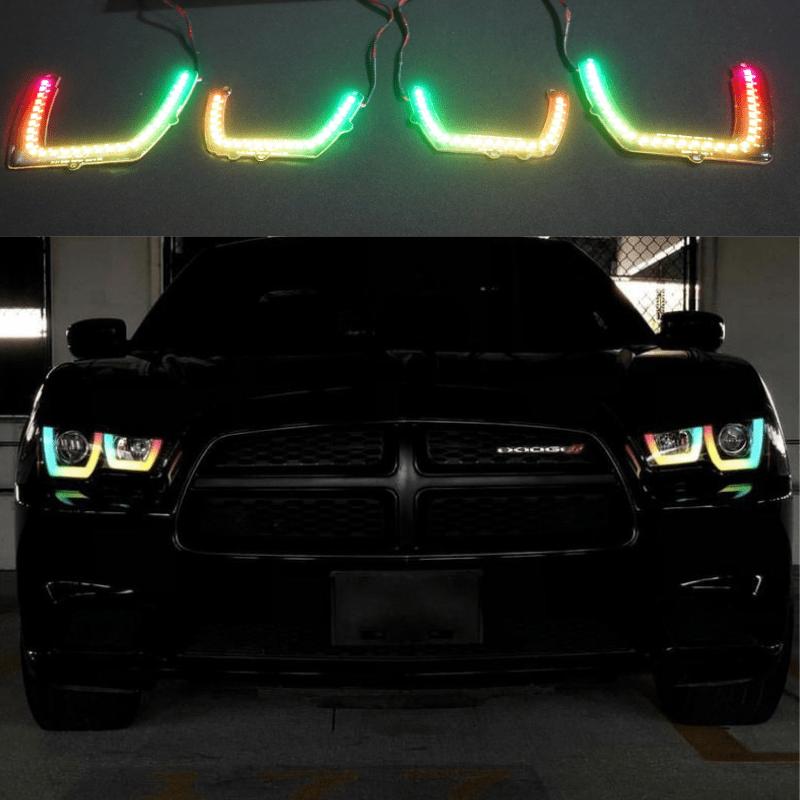 Dodge Charger Flow Series DRL Boards (for 2011-2014 Spec-D Headlights) - F19 | A20 | P2 -BX1-  DRIVEN - 15