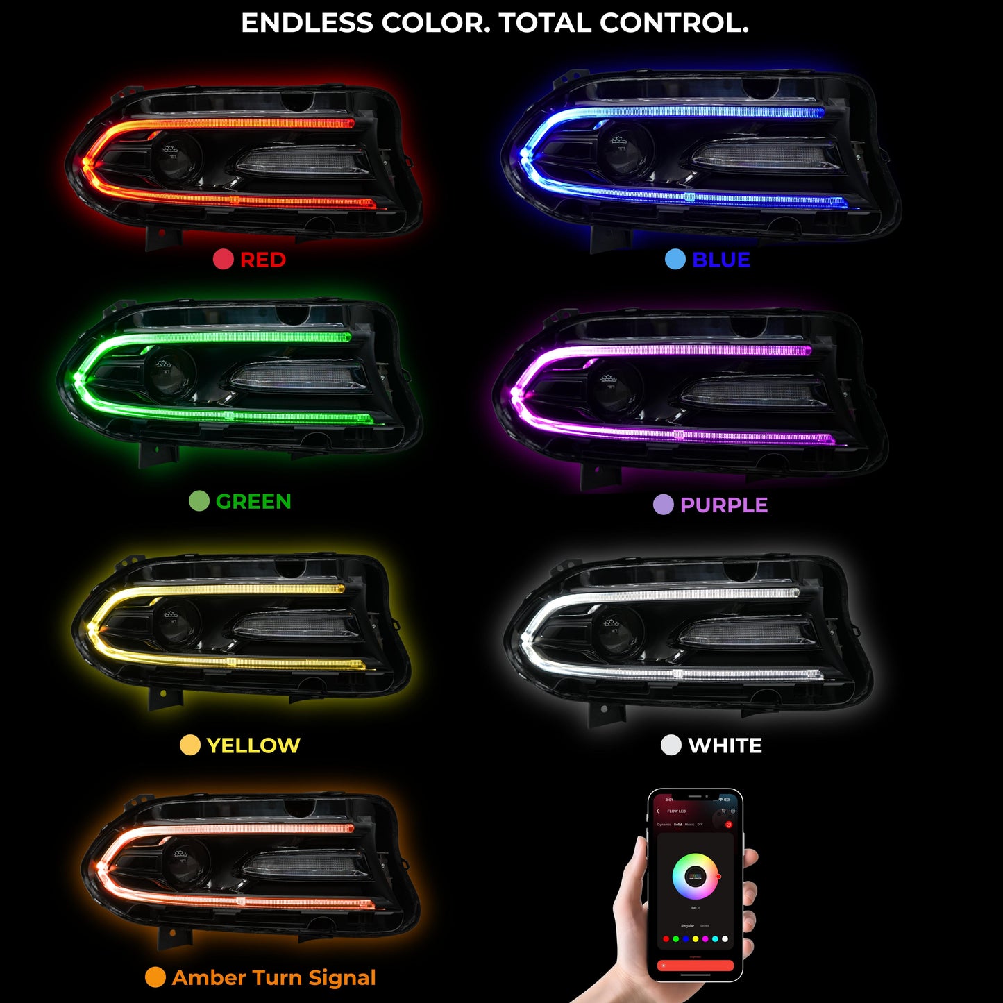 Dodge Charger RGBWA DRL Boards (2015-2023) - E12 | A12 | P2   - BX3-E12 | C15 | A12 | P2   - BX4-E12 | E11 | A12 | P2   - BX4-E12 | D16 | A12 | P2   - BX4-E12 | C18 | A12 | P2   - BX4-  DRIVEN - 4