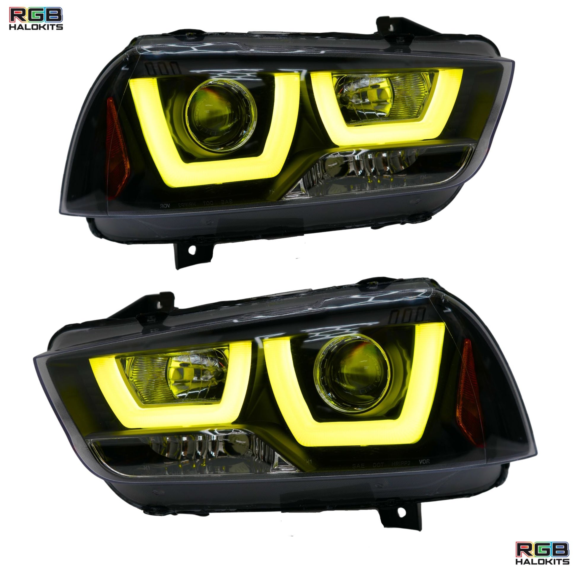 Dodge Charger Flow Series DRL Boards (for 2011-2014 Spec-D Headlights) - F19 | A20 | P2 -BX1-  DRIVEN - 10